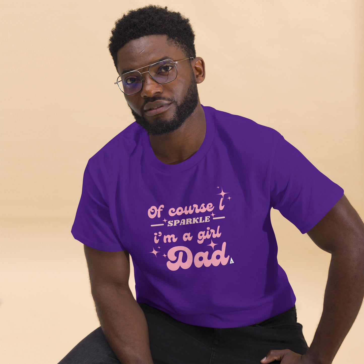 Girl Dad Sparkle Men’s T-shirt
